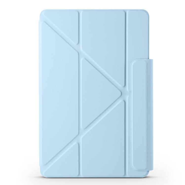 For Huawei MatePad Pro 11 2024 / 2022 Fixed Buckle Magnetic Deformation Leather Tablet Case(Ice Blue) - Huawei by buy2fix | Online Shopping UK | buy2fix