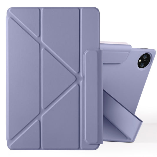 For Huawei MatePad Pro 11 2024 / 2022 Fixed Buckle Magnetic Deformation Leather Tablet Case(Lavender Purple) - Huawei by buy2fix | Online Shopping UK | buy2fix