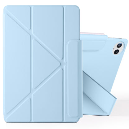 For Huawei MatePad Pro 13.2 2023 Fixed Buckle Magnetic Deformation Leather Tablet Case(Ice Blue) - Huawei by buy2fix | Online Shopping UK | buy2fix