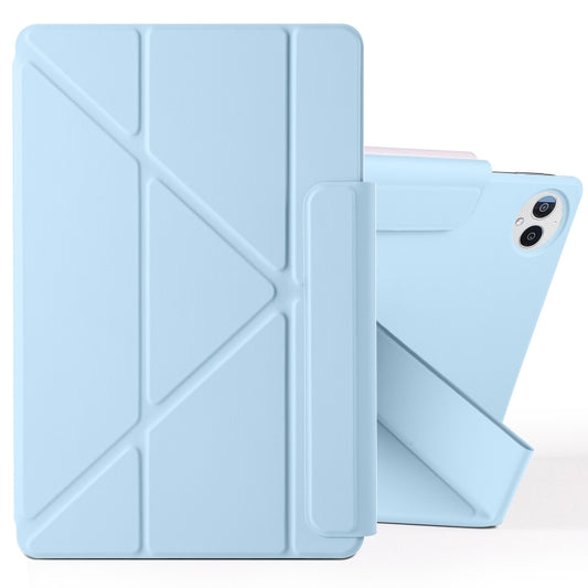 For Huawei MatePad Pro 13.2 2023 Fixed Buckle Magnetic Deformation Leather Tablet Case(Ice Blue) - Huawei by buy2fix | Online Shopping UK | buy2fix