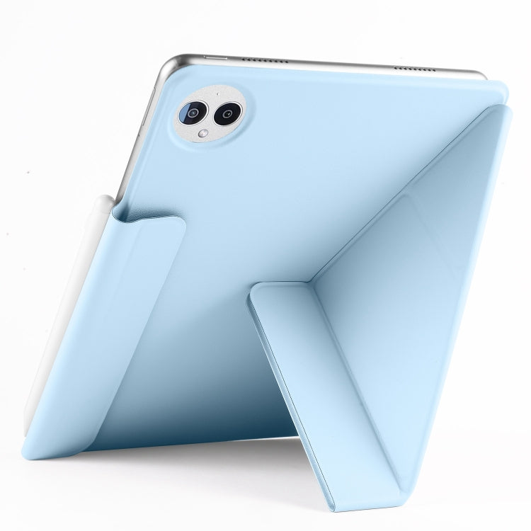 For Huawei MatePad Pro 13.2 2023 Fixed Buckle Magnetic Deformation Leather Tablet Case(Ice Blue) - Huawei by buy2fix | Online Shopping UK | buy2fix