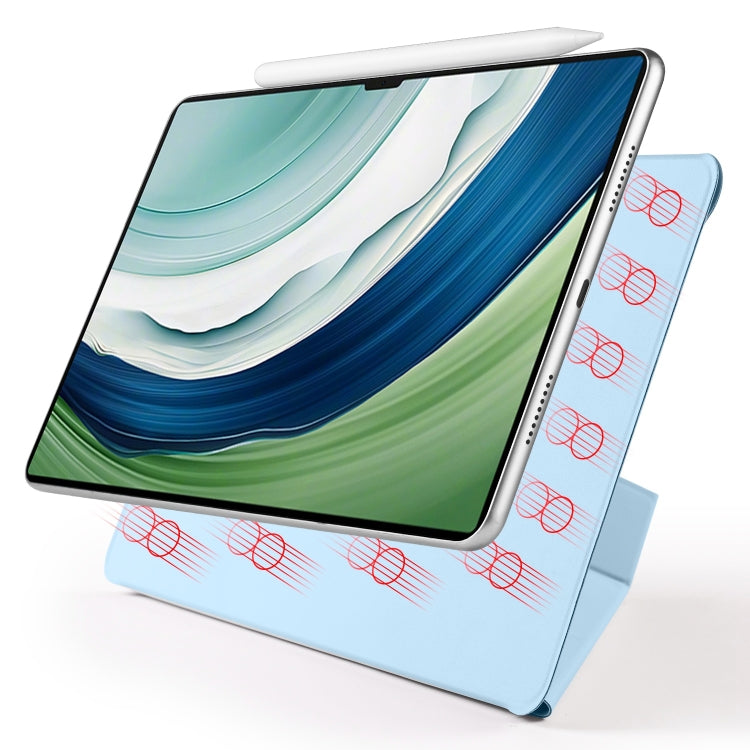 For Huawei MatePad Pro 13.2 2023 Fixed Buckle Magnetic Deformation Leather Tablet Case(Ice Blue) - Huawei by buy2fix | Online Shopping UK | buy2fix
