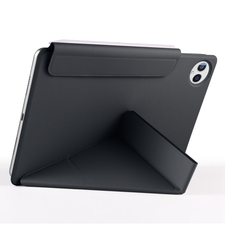 For Huawei MatePad Pro 13.2 2023 Fixed Buckle Magnetic Deformation Leather Tablet Case(Black) - Huawei by buy2fix | Online Shopping UK | buy2fix