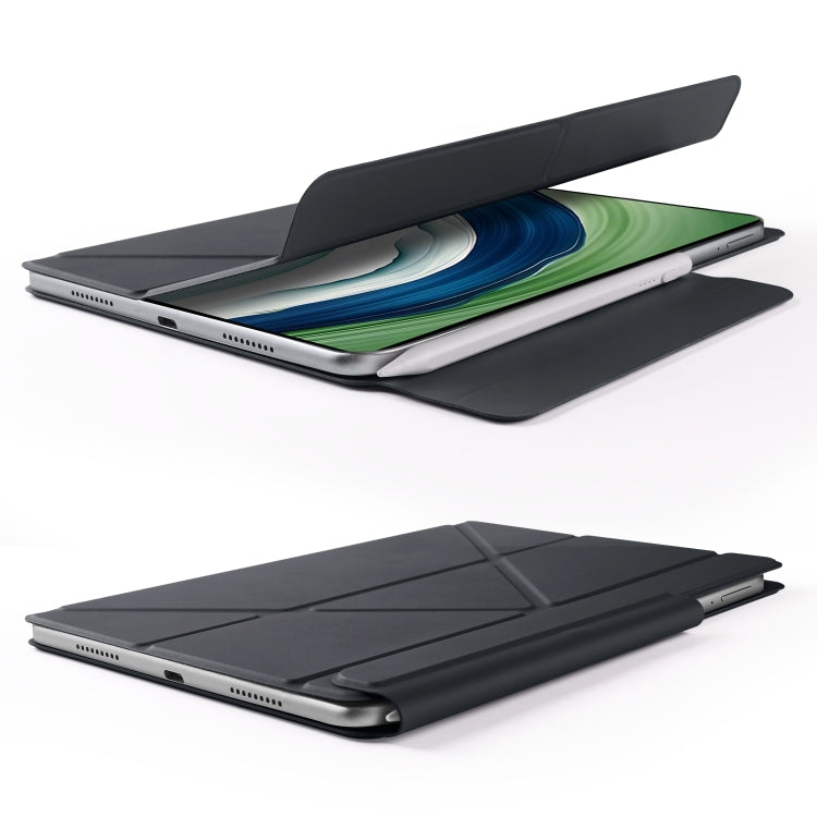 For Huawei MatePad Pro 13.2 2023 Fixed Buckle Magnetic Deformation Leather Tablet Case(Black) - Huawei by buy2fix | Online Shopping UK | buy2fix