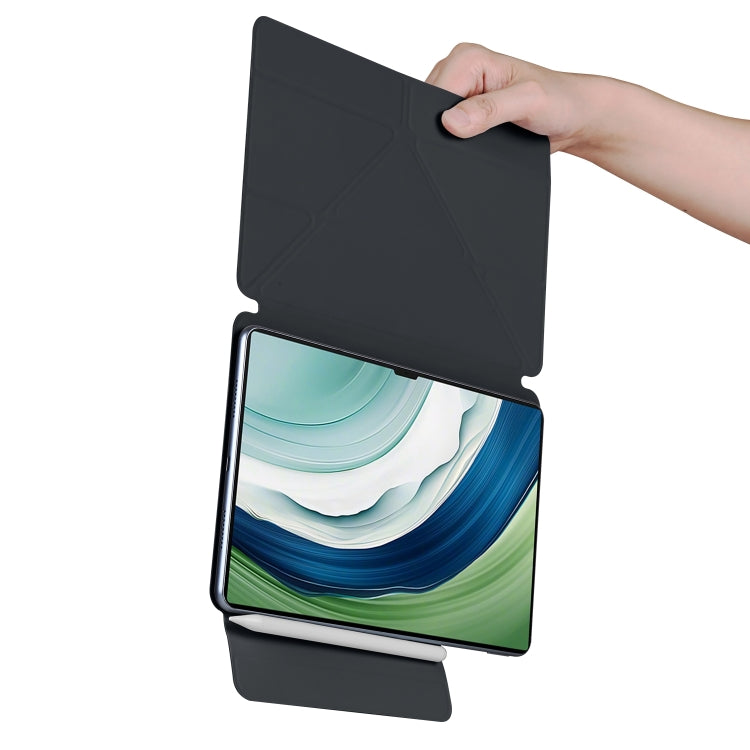 For Huawei MatePad Pro 13.2 2023 Fixed Buckle Magnetic Deformation Leather Tablet Case(Black) - Huawei by buy2fix | Online Shopping UK | buy2fix