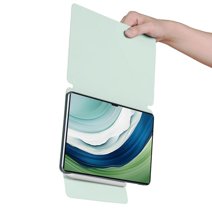 For Huawei MatePad Pro 13.2 2023 Fixed Buckle Magnetic Deformation Leather Tablet Case(Baby Green) - Huawei by buy2fix | Online Shopping UK | buy2fix