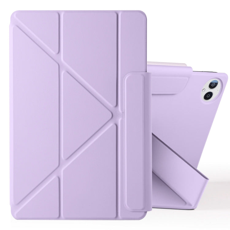 For Huawei MatePad Pro 13.2 2023 Fixed Buckle Magnetic Deformation Leather Tablet Case(Purple) - Huawei by buy2fix | Online Shopping UK | buy2fix