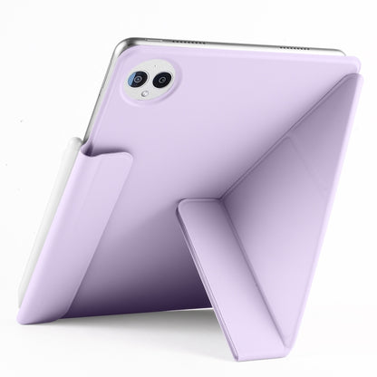 For Huawei MatePad Pro 13.2 2023 Fixed Buckle Magnetic Deformation Leather Tablet Case(Purple) - Huawei by buy2fix | Online Shopping UK | buy2fix