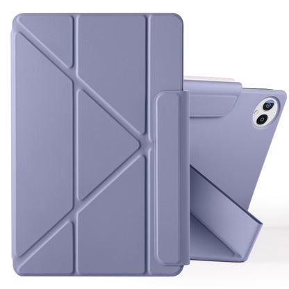 For Huawei MatePad Pro 13.2 2023 Fixed Buckle Magnetic Deformation Leather Tablet Case(Lavender Purple) - Huawei by buy2fix | Online Shopping UK | buy2fix