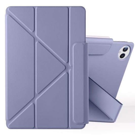 For Huawei MatePad Pro 13.2 2023 Fixed Buckle Magnetic Deformation Leather Tablet Case(Lavender Purple) - Huawei by buy2fix | Online Shopping UK | buy2fix