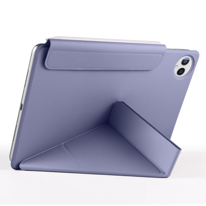 For Huawei MatePad Pro 13.2 2023 Fixed Buckle Magnetic Deformation Leather Tablet Case(Lavender Purple) - Huawei by buy2fix | Online Shopping UK | buy2fix