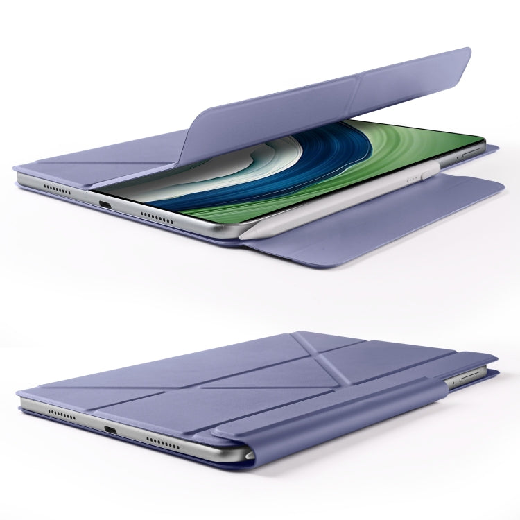 For Huawei MatePad Pro 13.2 2023 Fixed Buckle Magnetic Deformation Leather Tablet Case(Lavender Purple) - Huawei by buy2fix | Online Shopping UK | buy2fix