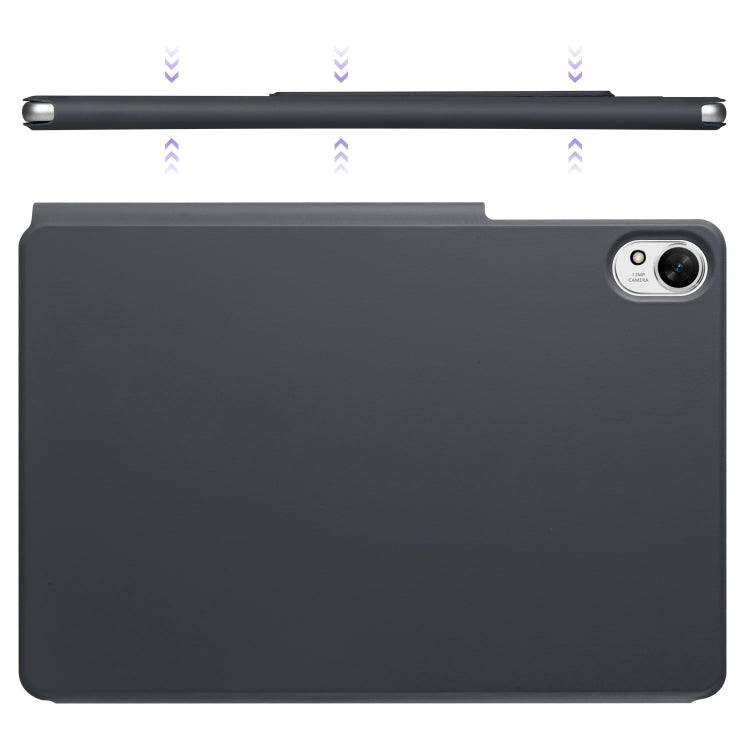 For Huawei MatePad Air 12 2024 Fixed Buckle Magnetic Deformation Leather Tablet Case(Black) - Huawei by buy2fix | Online Shopping UK | buy2fix