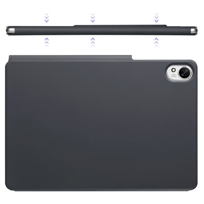 For Huawei MatePad Air 12 2024 Fixed Buckle Magnetic Deformation Leather Tablet Case(Black) - Huawei by buy2fix | Online Shopping UK | buy2fix