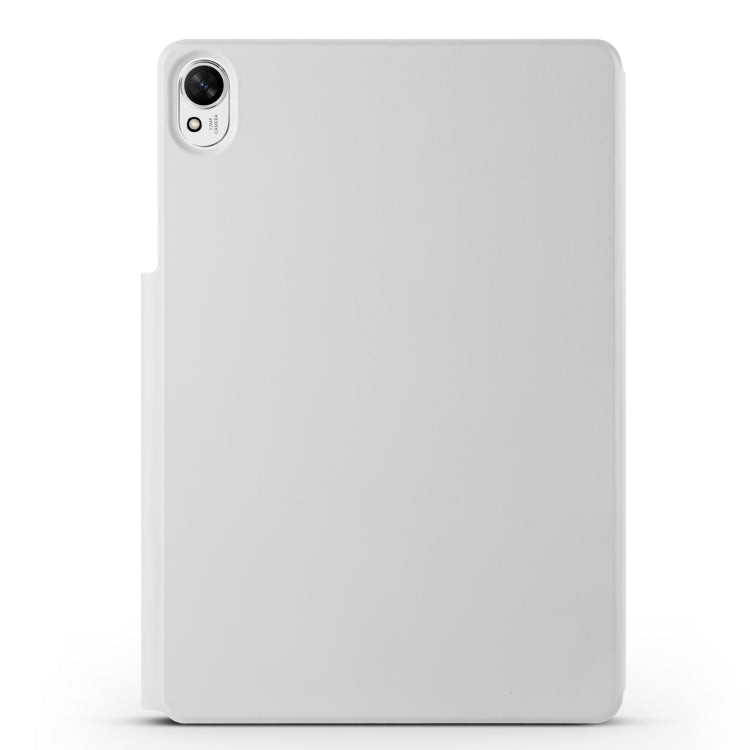 For Huawei MatePad Air 12 2024 Fixed Buckle Magnetic Deformation Leather Tablet Case(Grey) - Huawei by buy2fix | Online Shopping UK | buy2fix