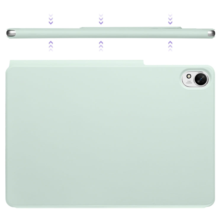 For Huawei MatePad Air 12 2024 Fixed Buckle Magnetic Deformation Leather Tablet Case(Baby Green) - Huawei by buy2fix | Online Shopping UK | buy2fix