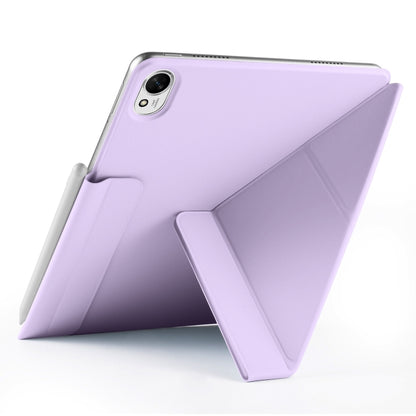 For Huawei MatePad Air 12 2024 Fixed Buckle Magnetic Deformation Leather Tablet Case(Purple) - Huawei by buy2fix | Online Shopping UK | buy2fix
