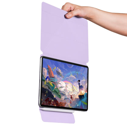 For Huawei MatePad Air 12 2024 Fixed Buckle Magnetic Deformation Leather Tablet Case(Purple) - Huawei by buy2fix | Online Shopping UK | buy2fix