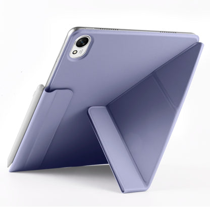 For Huawei MatePad Air 12 2024 Fixed Buckle Magnetic Deformation Leather Tablet Case(Lavender Purple) - Huawei by buy2fix | Online Shopping UK | buy2fix