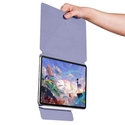 For Huawei MatePad Air 12 2024 Fixed Buckle Magnetic Deformation Leather Tablet Case(Lavender Purple) - Huawei by buy2fix | Online Shopping UK | buy2fix