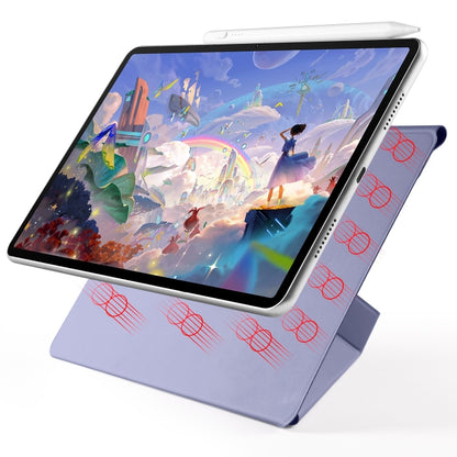 For Huawei MatePad Air 12 2024 Fixed Buckle Magnetic Deformation Leather Tablet Case(Lavender Purple) - Huawei by buy2fix | Online Shopping UK | buy2fix