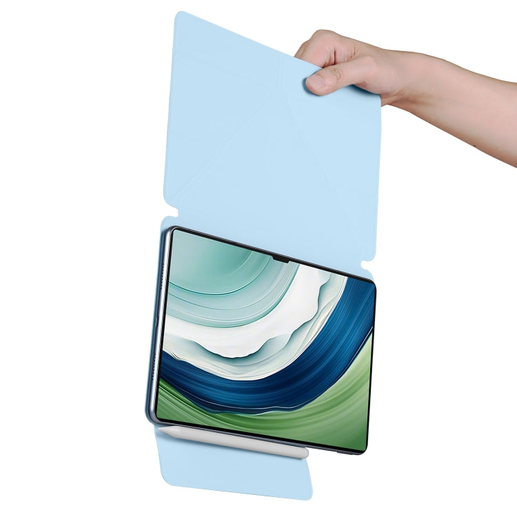 For Huawei MatePad Pro 12.2 2024 Fixed Buckle Magnetic Deformation Leather Tablet Case(Ice Blue) - Huawei by buy2fix | Online Shopping UK | buy2fix