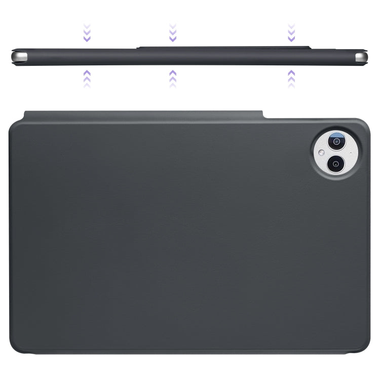 For Huawei MatePad Pro 12.2 2024 Fixed Buckle Magnetic Deformation Leather Tablet Case(Black) - Huawei by buy2fix | Online Shopping UK | buy2fix