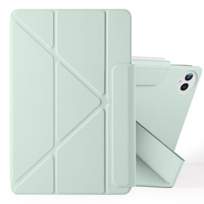 For Huawei MatePad Pro 12.2 2024 Fixed Buckle Magnetic Deformation Leather Tablet Case(Baby Green) - Huawei by buy2fix | Online Shopping UK | buy2fix