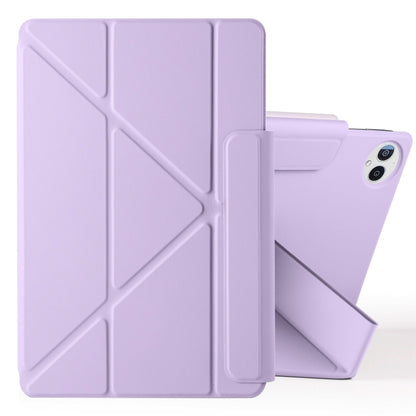 For Huawei MatePad Pro 12.2 2024 Fixed Buckle Magnetic Deformation Leather Tablet Case(Purple) - Huawei by buy2fix | Online Shopping UK | buy2fix