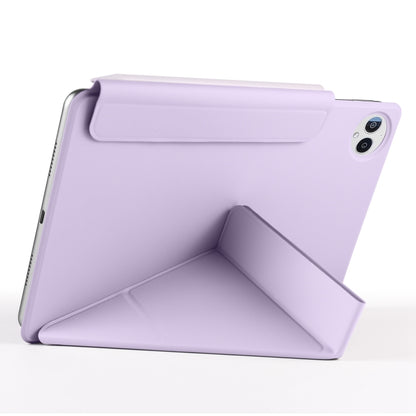 For Huawei MatePad Pro 12.2 2024 Fixed Buckle Magnetic Deformation Leather Tablet Case(Purple) - Huawei by buy2fix | Online Shopping UK | buy2fix