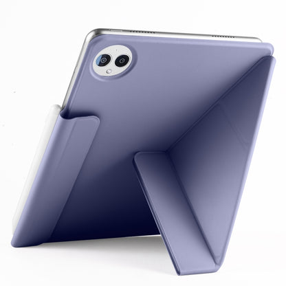 For Huawei MatePad Pro 12.2 2024 Fixed Buckle Magnetic Deformation Leather Tablet Case(Lavender Purple) - Huawei by buy2fix | Online Shopping UK | buy2fix