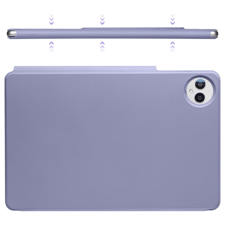 For Huawei MatePad Pro 12.2 2024 Fixed Buckle Magnetic Deformation Leather Tablet Case(Lavender Purple) - Huawei by buy2fix | Online Shopping UK | buy2fix