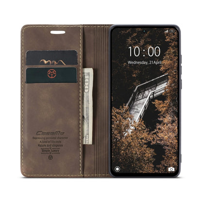 For Redmi 13 CaseMe 013 Multifunctional Horizontal Flip Leather Phone Case(Coffee) by CaseMe