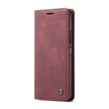 For Redmi 13 CaseMe 013 Multifunctional Horizontal Flip Leather Phone Case(Wine Red) by CaseMe