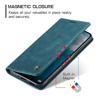 For Redmi 13 CaseMe 013 Multifunctional Horizontal Flip Leather Phone Case(Blue) by CaseMe