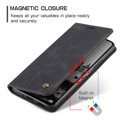 For Redmi 13 CaseMe 013 Multifunctional Horizontal Flip Leather Phone Case(Black) by CaseMe