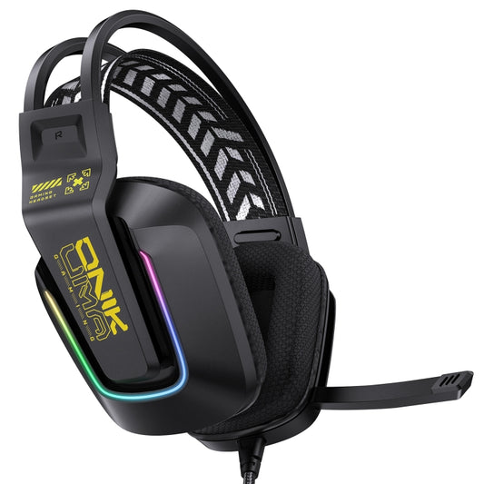 ONIKUMA X13 RGB Colorful Lighting Wired Gaming Headset with Microphone, Length:2.2m(Black) by ONIKUMA