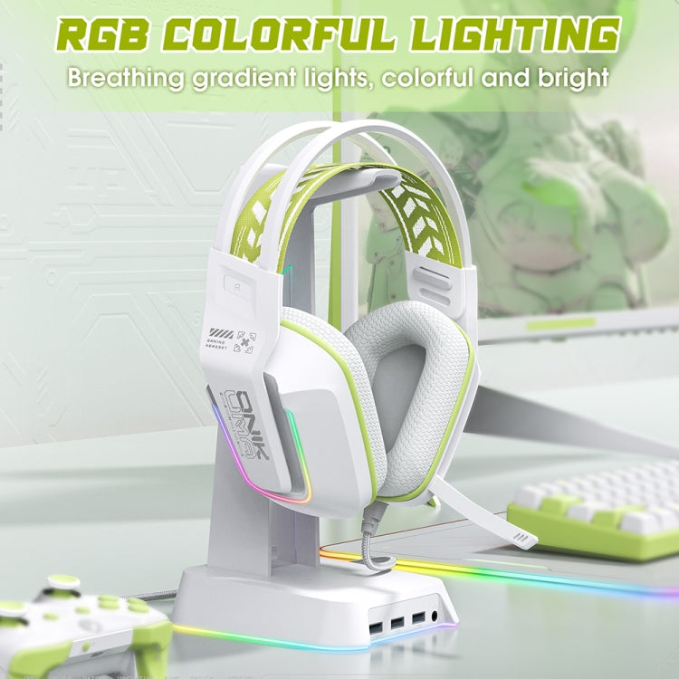 ONIKUMA X13 RGB Colorful Lighting Wired Gaming Headset with Microphone, Length:2.2m(White) - Multimedia Headset by ONIKUMA | Online Shopping UK | buy2fix