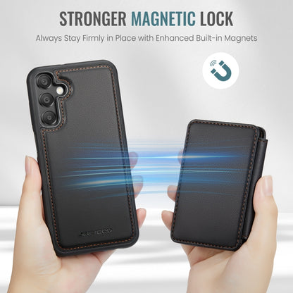For Samsung Galaxy A15 JEEHOOD J05 Business Magnetic Style RFID Leather Phone Case(Black) - Galaxy Phone Cases by JEEHOOD | Online Shopping UK | buy2fix