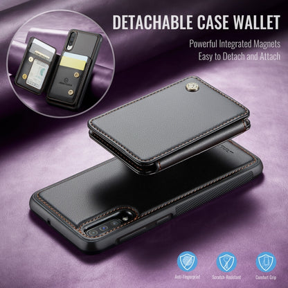 For Samsung Galaxy A50 JEEHOOD J05 Business Magnetic Style RFID Leather Phone Case(Black) - Galaxy Phone Cases by JEEHOOD | Online Shopping UK | buy2fix