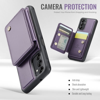 For Samsung Galaxy A14 4G / 5G JEEHOOD J05 Business Magnetic Style RFID Leather Phone Case(Purple) - Galaxy Phone Cases by JEEHOOD | Online Shopping UK | buy2fix
