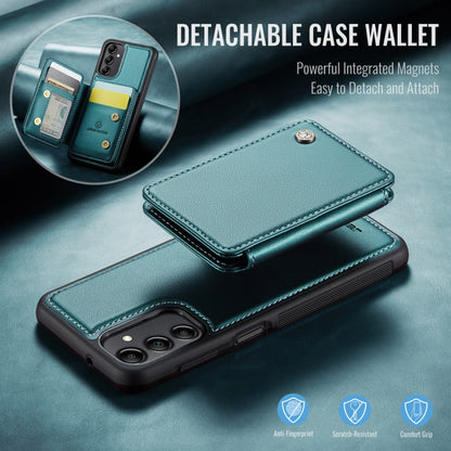 For Samsung Galaxy A14 4G / 5G JEEHOOD J05 Business Magnetic Style RFID Leather Phone Case(Blue Green) - Galaxy Phone Cases by JEEHOOD | Online Shopping UK | buy2fix
