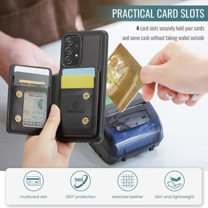 For Samsung Galaxy A23 JEEHOOD J05 Business Magnetic Style RFID Leather Phone Case(Black) - Galaxy Phone Cases by JEEHOOD | Online Shopping UK | buy2fix