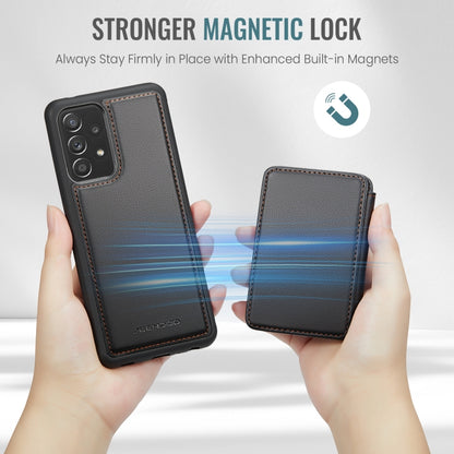For Samsung Galaxy A53 5G JEEHOOD J05 Business Magnetic Style RFID Leather Phone Case(Black) - Galaxy Phone Cases by JEEHOOD | Online Shopping UK | buy2fix