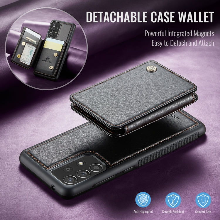 For Samsung Galaxy A53 5G JEEHOOD J05 Business Magnetic Style RFID Leather Phone Case(Black) - Galaxy Phone Cases by JEEHOOD | Online Shopping UK | buy2fix