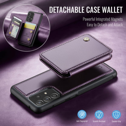 For Samsung Galaxy A53 5G JEEHOOD J05 Business Magnetic Style RFID Leather Phone Case(Purple) - Galaxy Phone Cases by JEEHOOD | Online Shopping UK | buy2fix