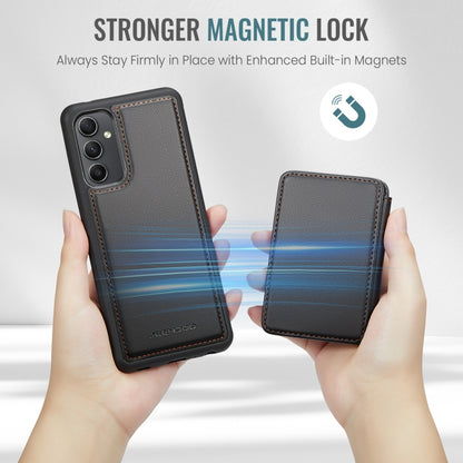 For Samsung Galaxy A34 5G JEEHOOD J05 Business Magnetic Style RFID Leather Phone Case(Black) - Galaxy Phone Cases by JEEHOOD | Online Shopping UK | buy2fix