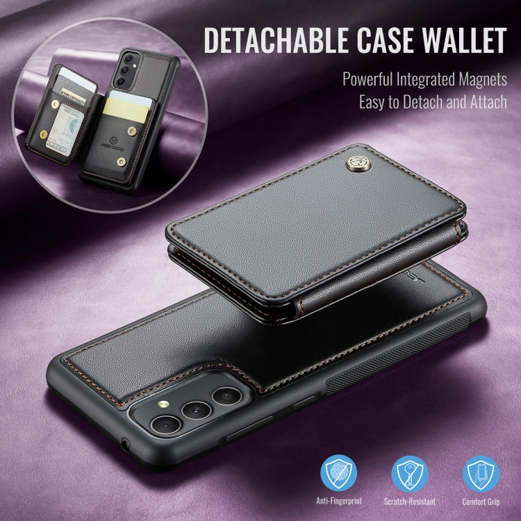 For Samsung Galaxy A34 5G JEEHOOD J05 Business Magnetic Style RFID Leather Phone Case(Black) - Galaxy Phone Cases by JEEHOOD | Online Shopping UK | buy2fix