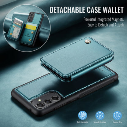 For Samsung Galaxy A34 5G JEEHOOD J05 Business Magnetic Style RFID Leather Phone Case(Blue Green) - Galaxy Phone Cases by JEEHOOD | Online Shopping UK | buy2fix