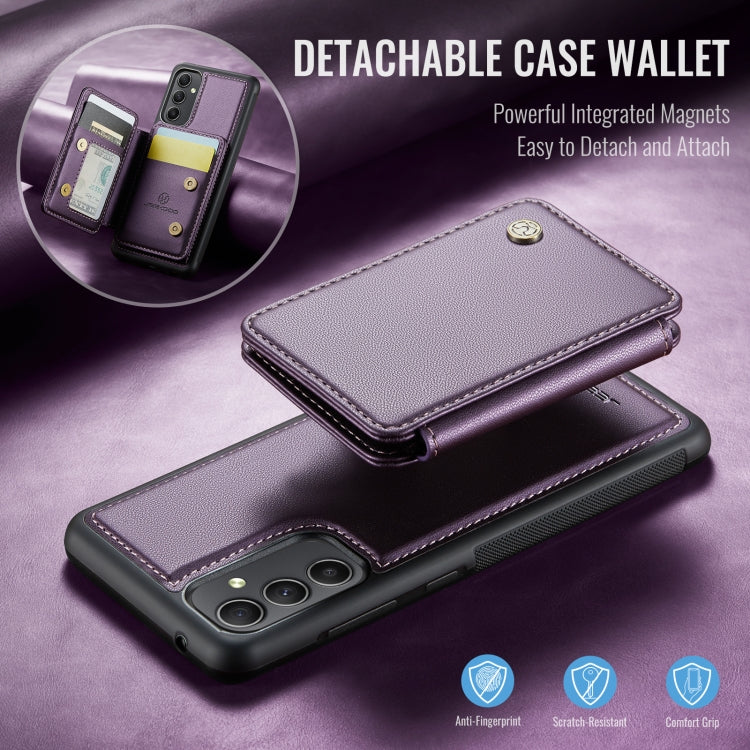 For Samsung Galaxy A54 5G JEEHOOD J05 Business Magnetic Style RFID Leather Phone Case(Purple) - Galaxy Phone Cases by JEEHOOD | Online Shopping UK | buy2fix